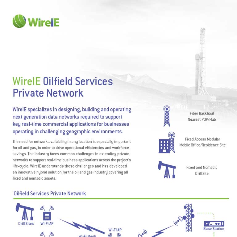 WireIE Oilfield Services Private Network